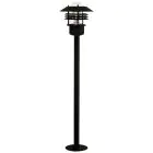 Nordlux Vejers Piedestallampe Metal og Glas Sort | IP54 - Egnet til E27