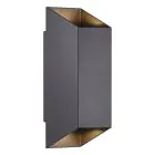 Nordlux Nico Vægbelysning Aluminium Sort Up & Down | IP54 - Egnet til 2x GU10